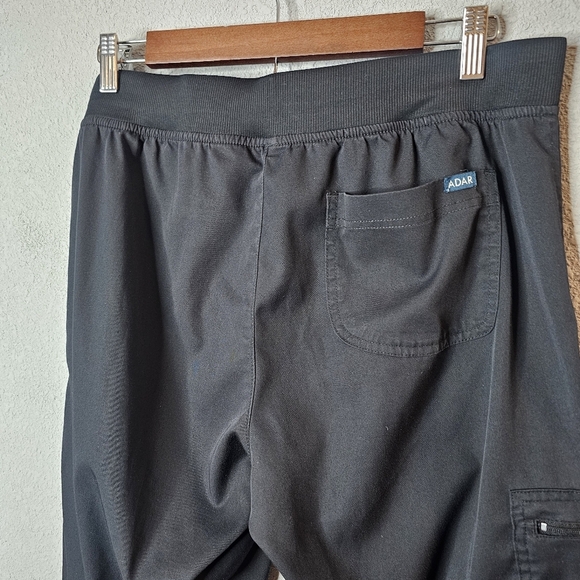 Adar Pro Womens Jogger Scrub Pants Size M - Lot Of 2 Please READ - Solid Black‎ - Picture 13 of 16